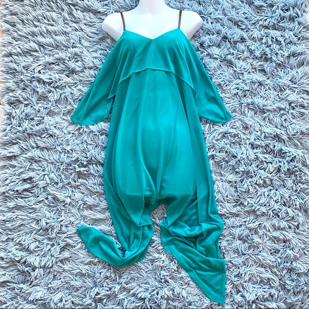 Free with a Purchase! ARDEN B Neon Mesh Turquoise Green Mini Dress Summer Spring